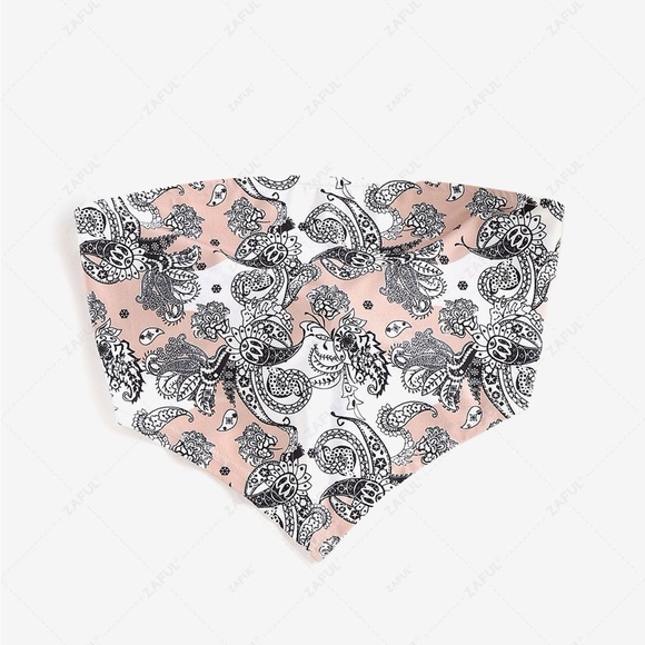 Zaful Tops - Zaful Paisley Knotted Bandeau